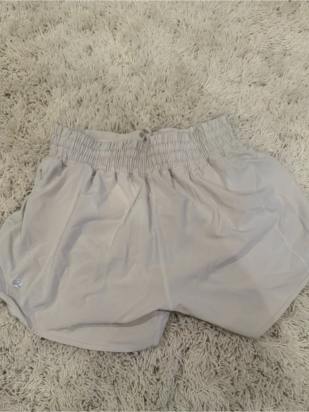 Women’s Cream Active Running Shorts